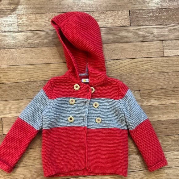 Mini Boden Other - Mini Boden Button Sweater Red and Gray